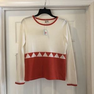 Madison cream and orange sweater size S